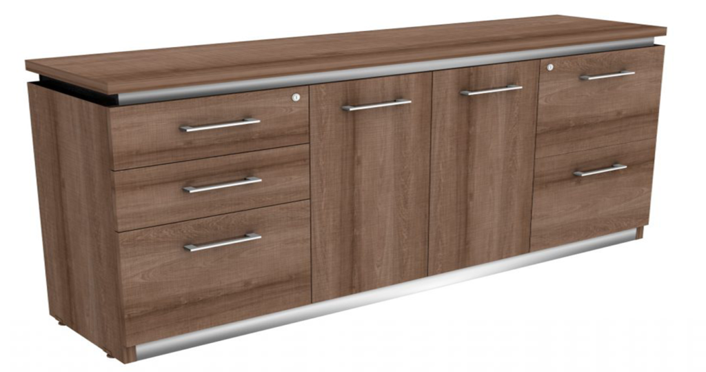Mod. MJ041 Credenza Con Puertas y Cajones Line Muebles